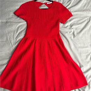Parker Vibrant Red A Line Dress